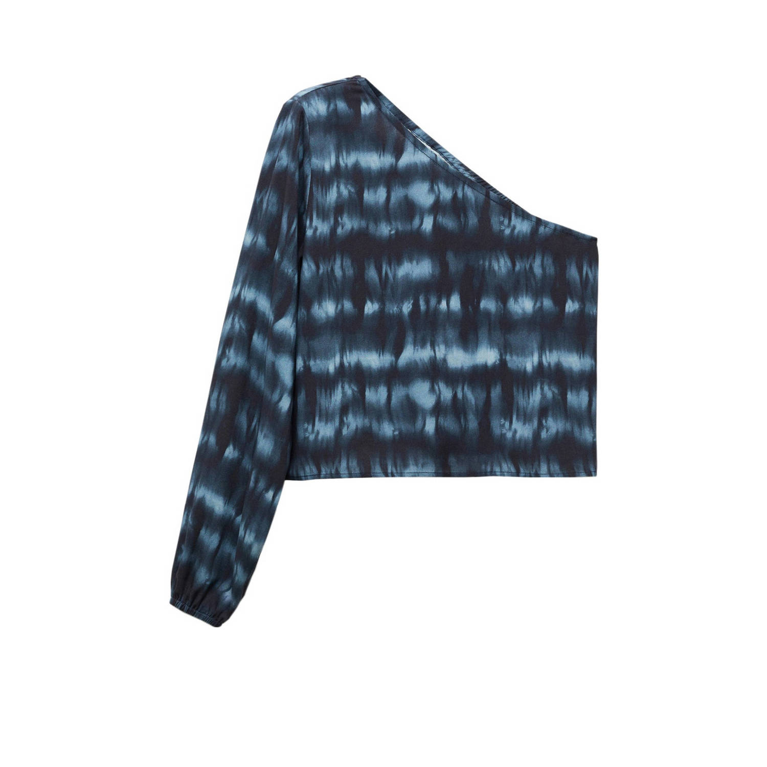 Mango Kids tie-dye top donkerblauw blauw