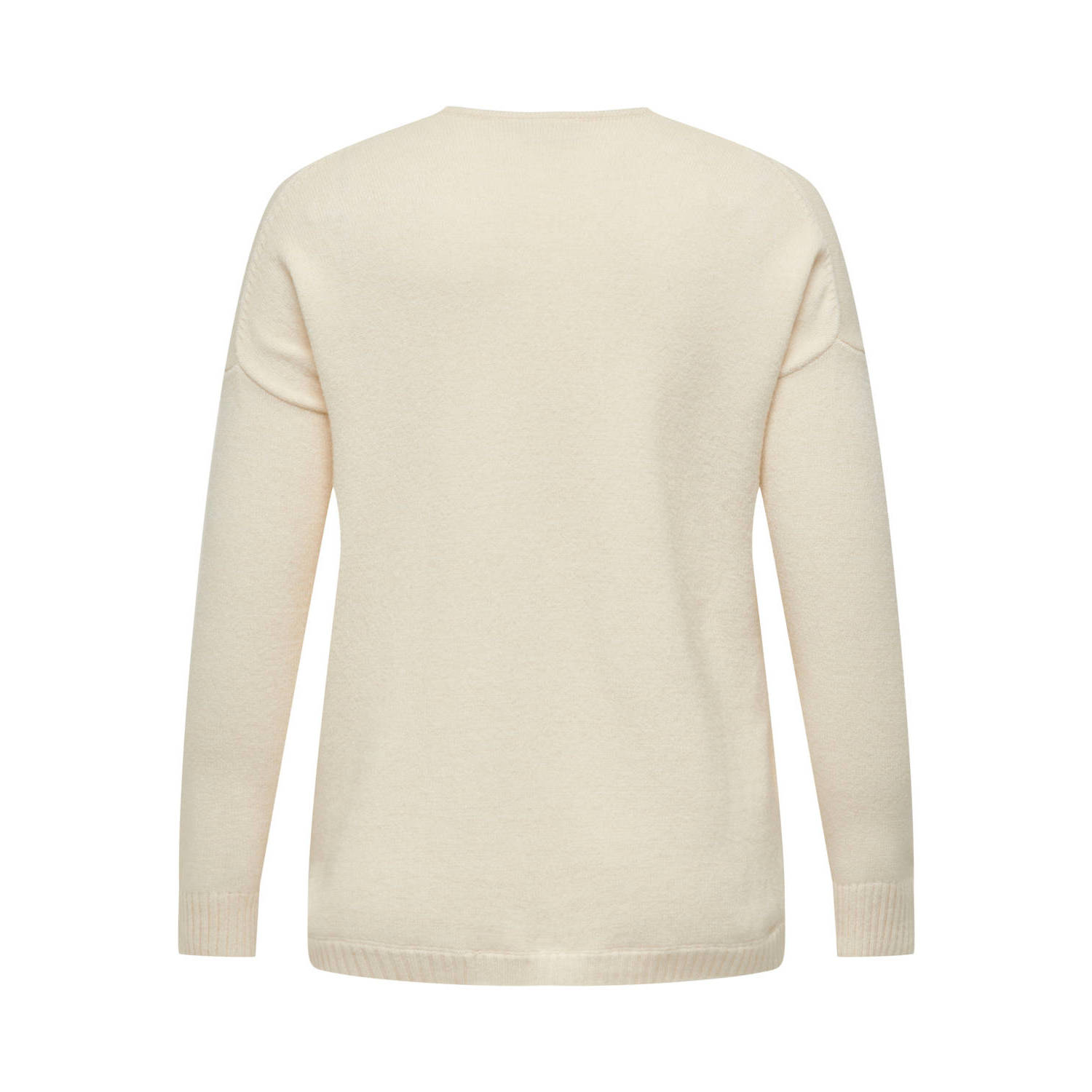 ONLY CARMAKOMA gebreide trui CARMARGARETA creme