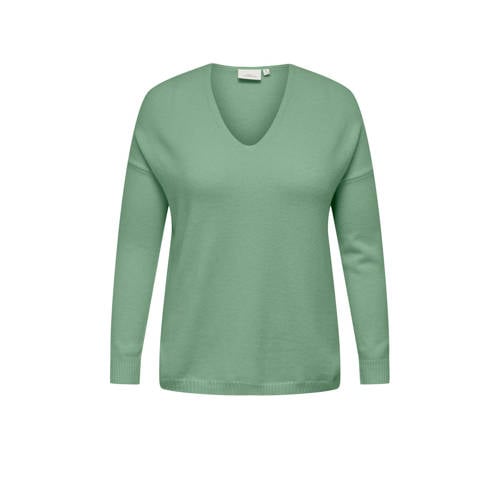 ONLY CARMAKOMA trui CARMARGARETA groen afbeelding