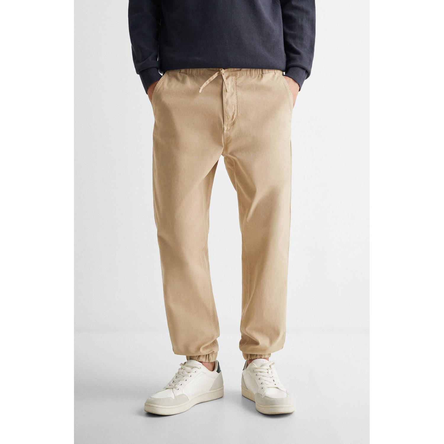 Mango Kids relaxed broek zand