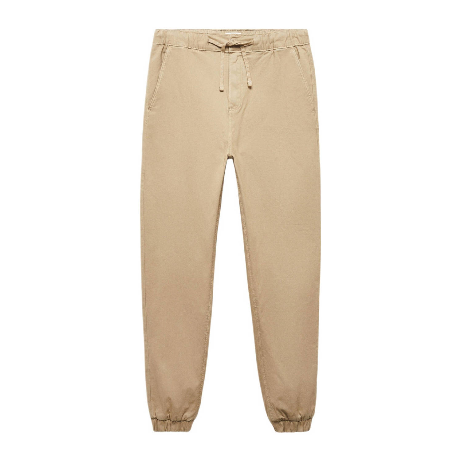 Mango Kids relaxed broek zand Beige Jongens Stretchkatoen Effen 158(XXS)