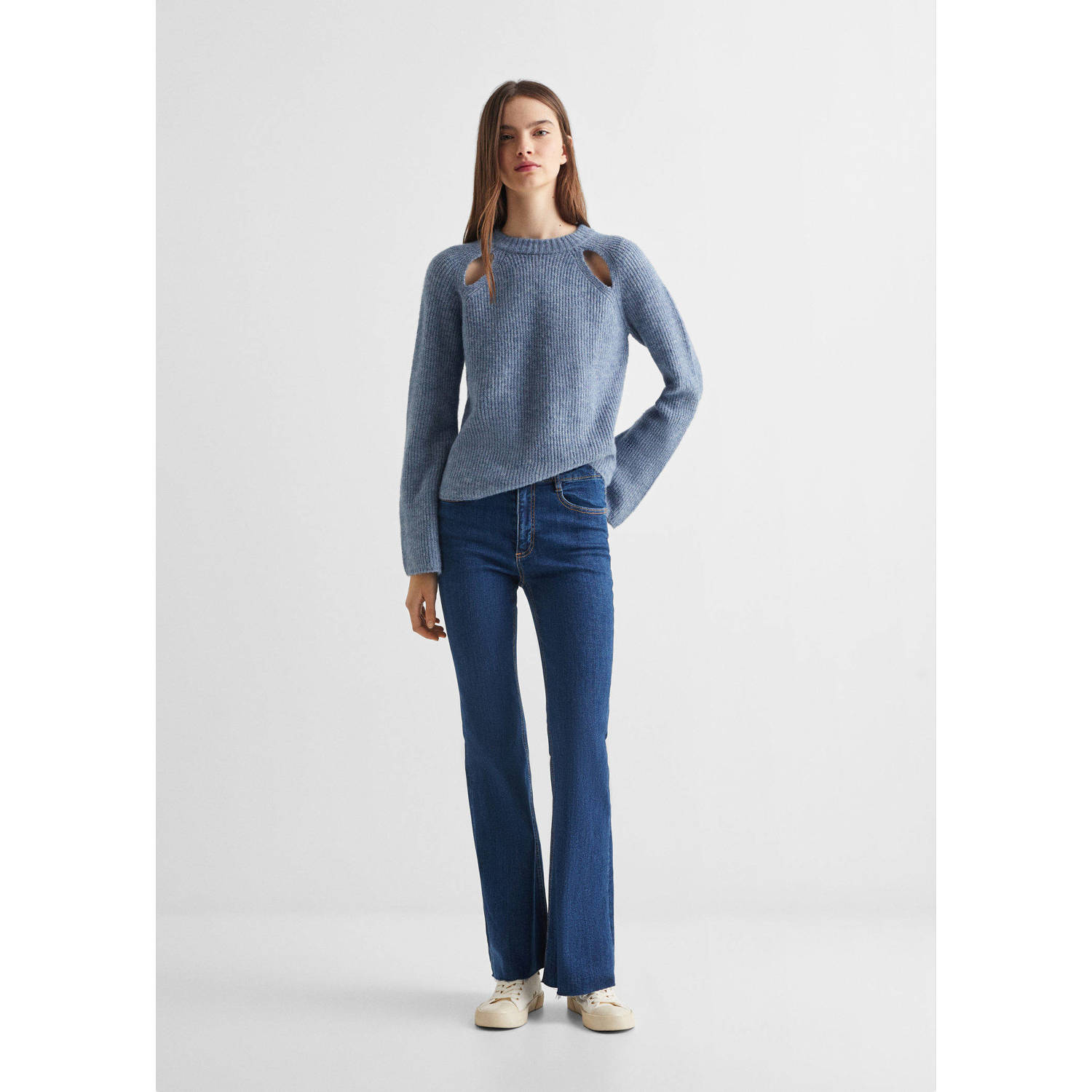 Mango Kids trui grijsblauw