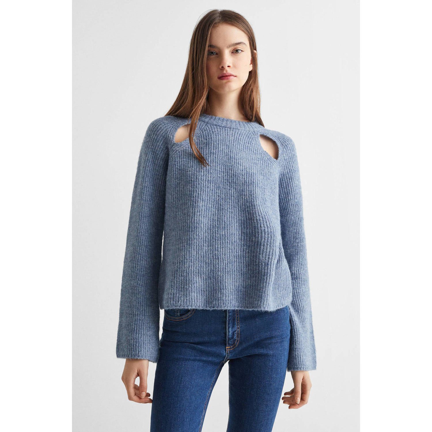 Mango Kids trui grijsblauw
