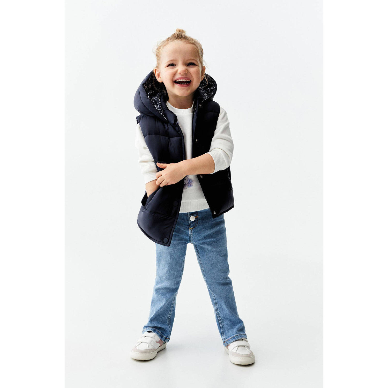 Mango Kids bodywarmer donkerblauw