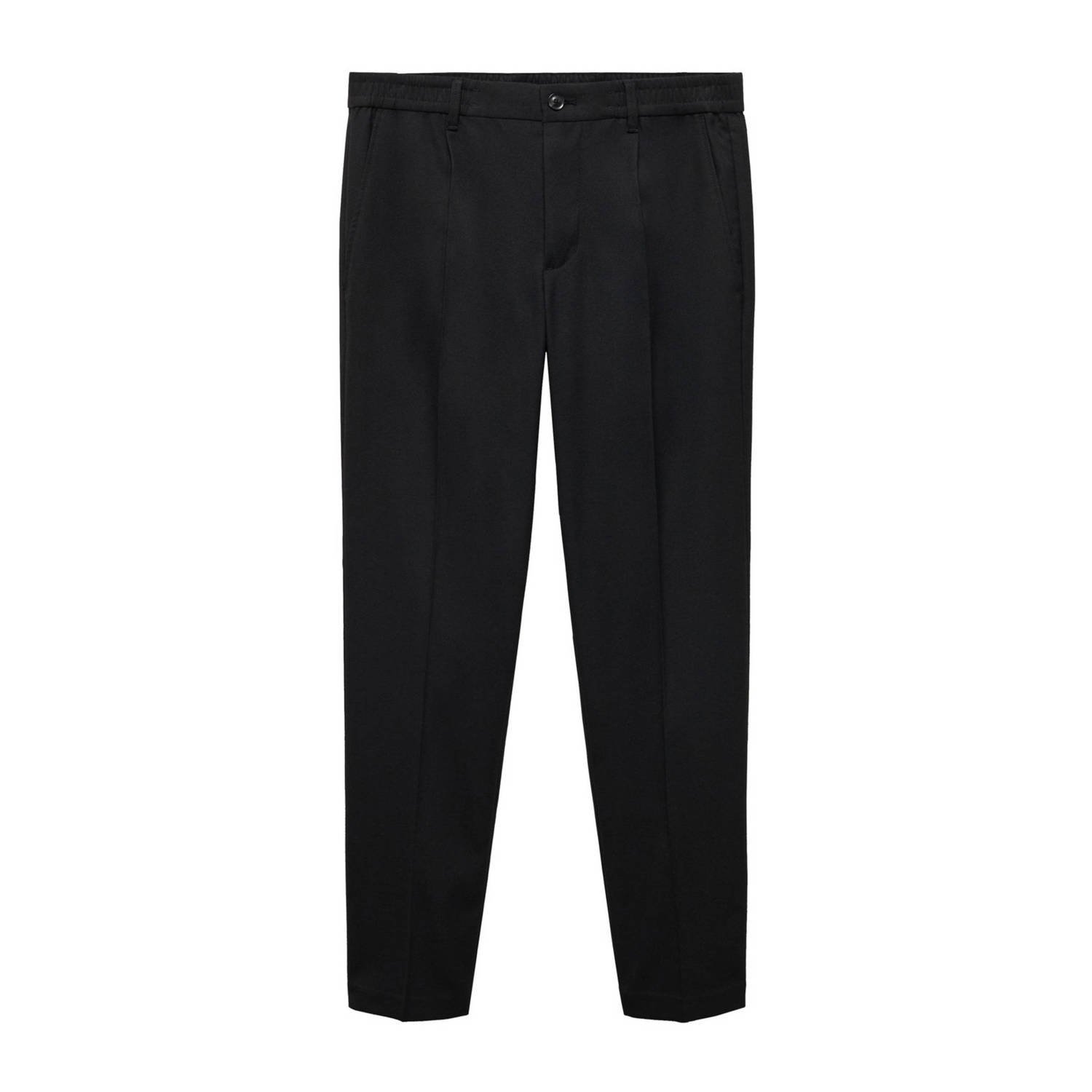 Mango Man slim fit pantalon zwart