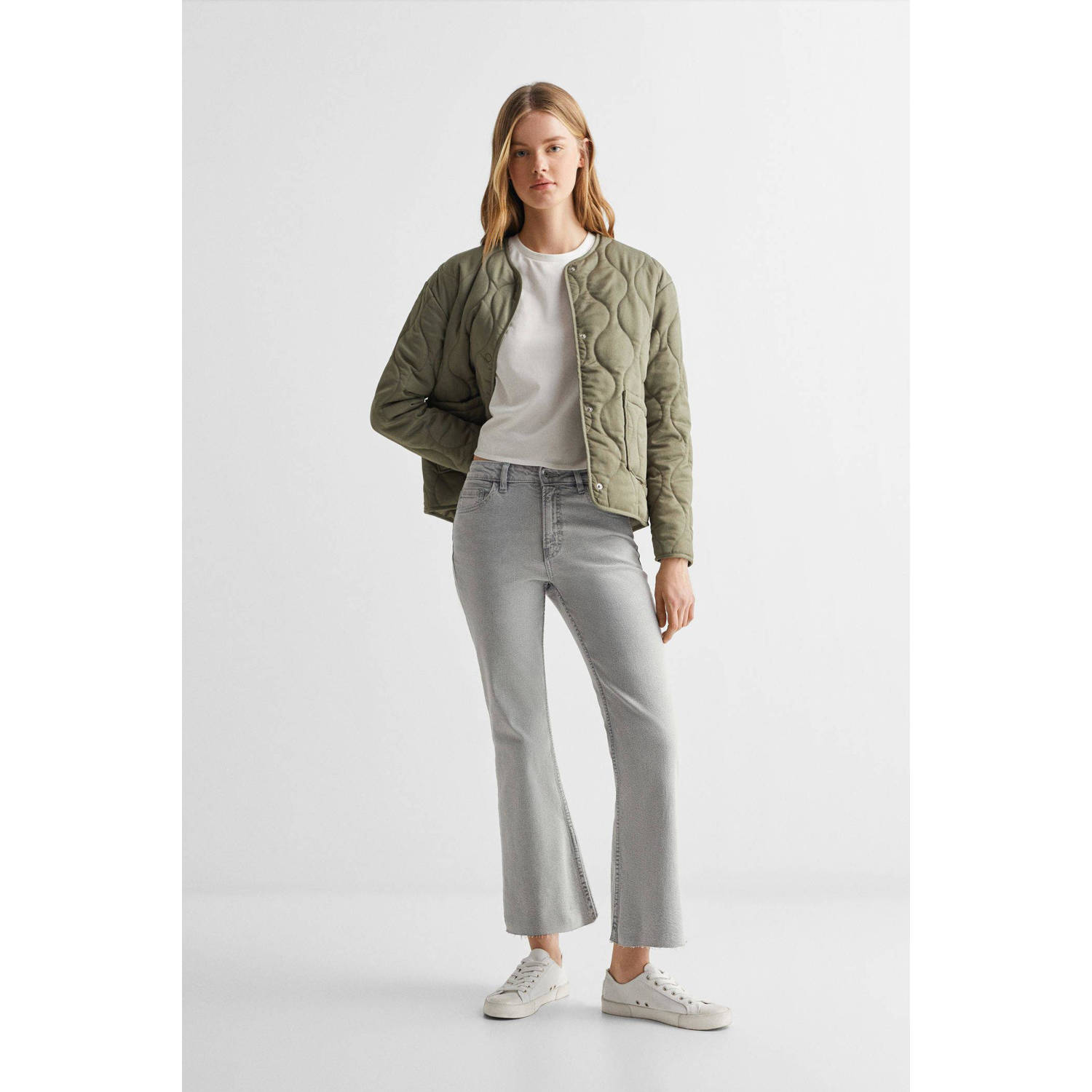 Mango Kids flared jeans changeant grijs