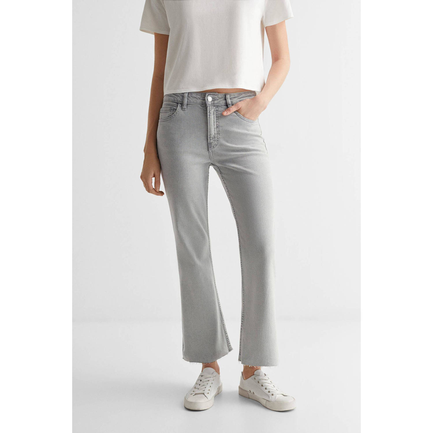 Mango Kids flared jeans changeant grijs