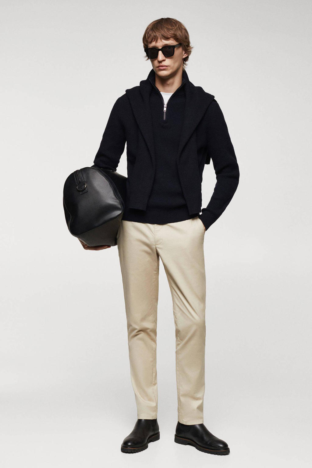 Mango Man slim fit chino ecru