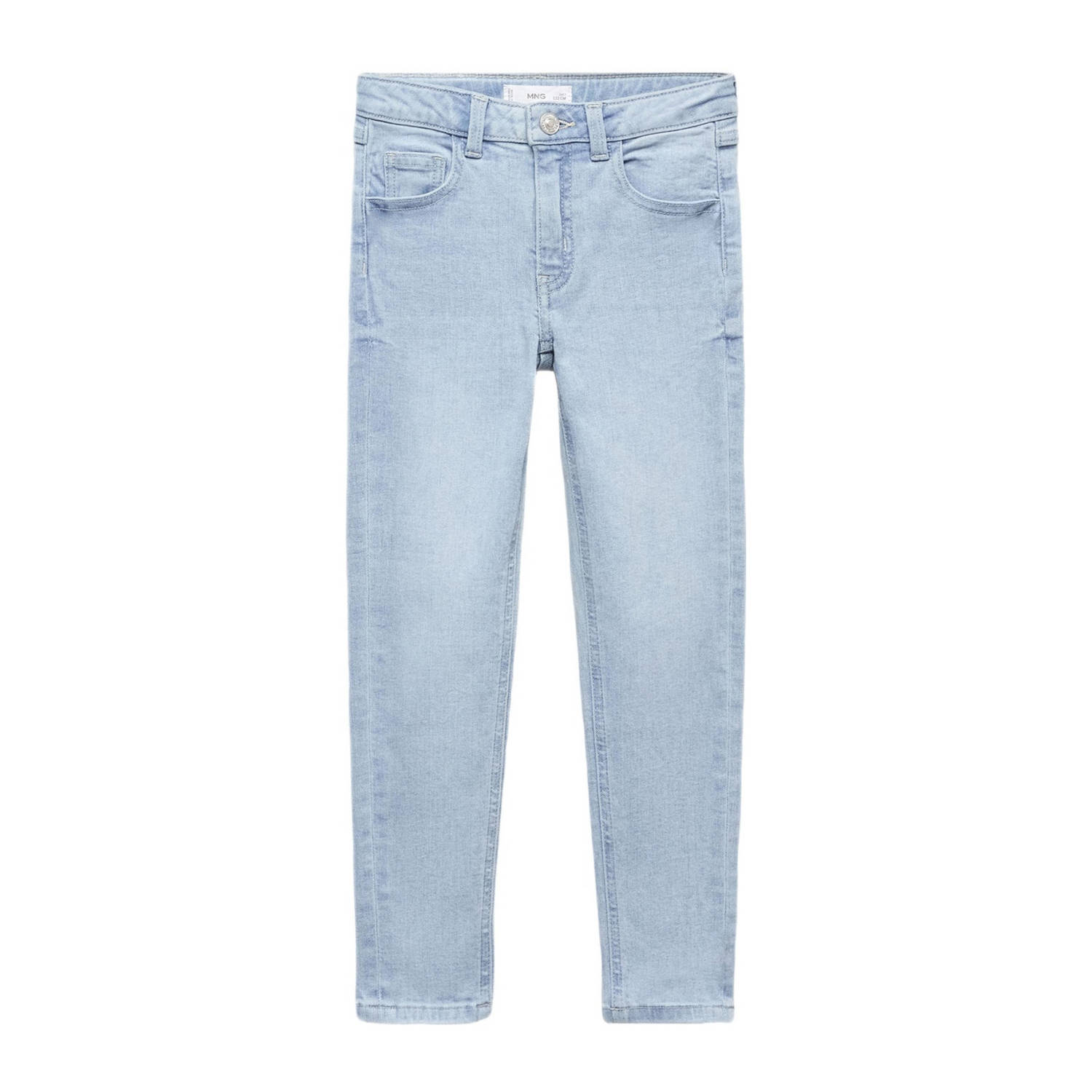 Mango Kids skinny jeans changeant blauw Meisjes Denim Effen 116