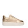 Sacha leren sneakers goud