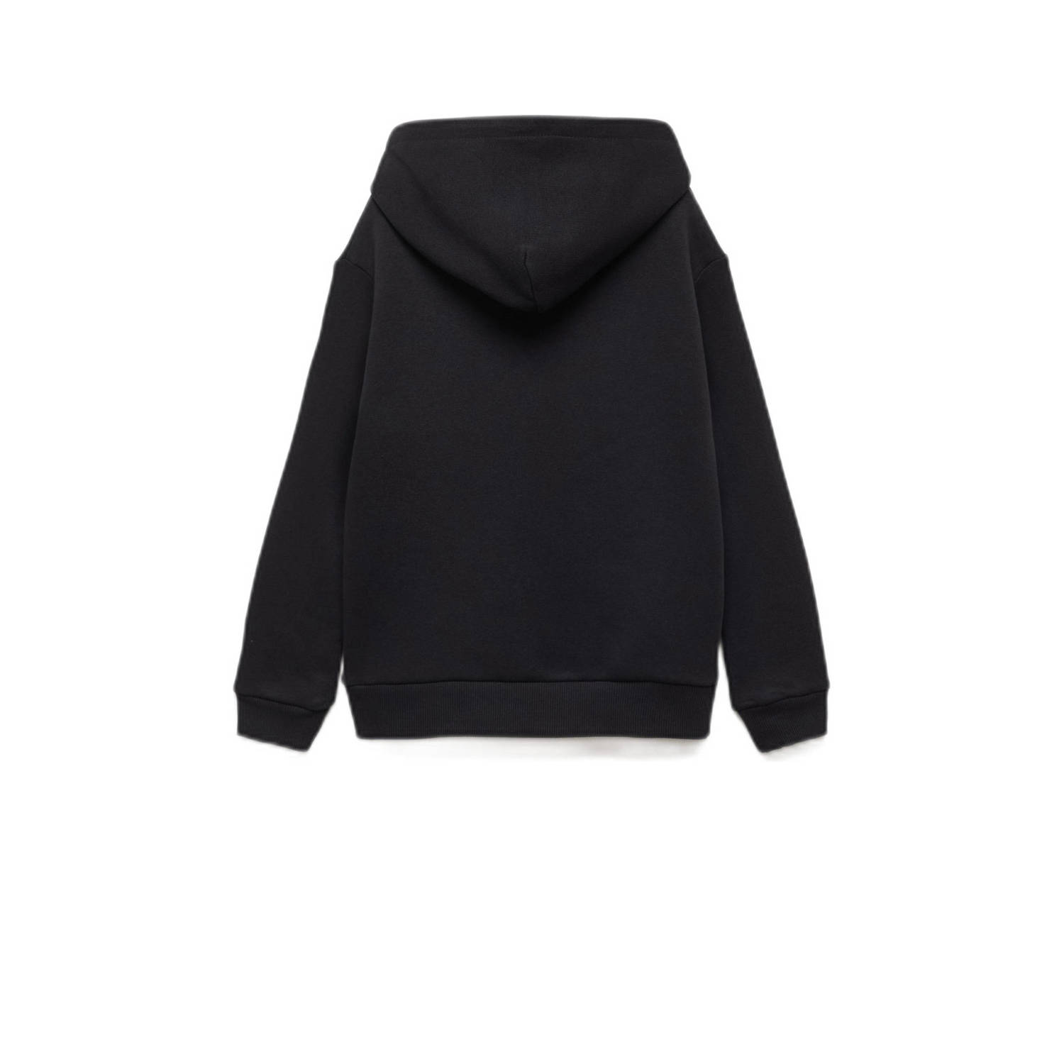 Mango Kids hoodie met printopdruk zwart