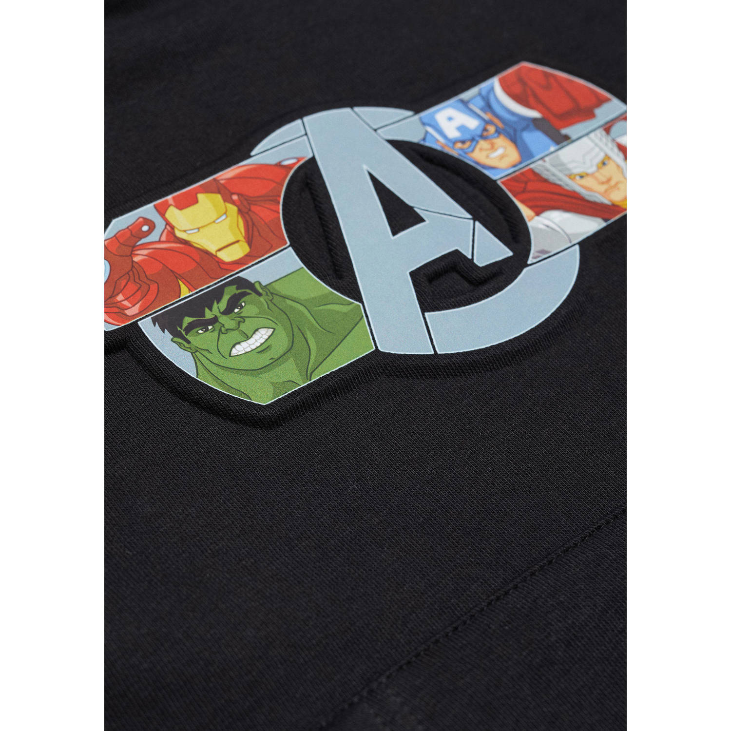 Mango Kids hoodie met printopdruk zwart