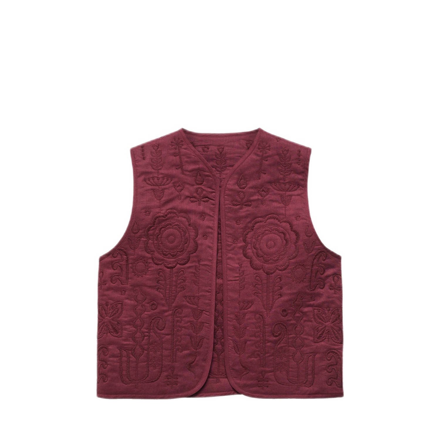 Mango Kids gilet bordeauxrood