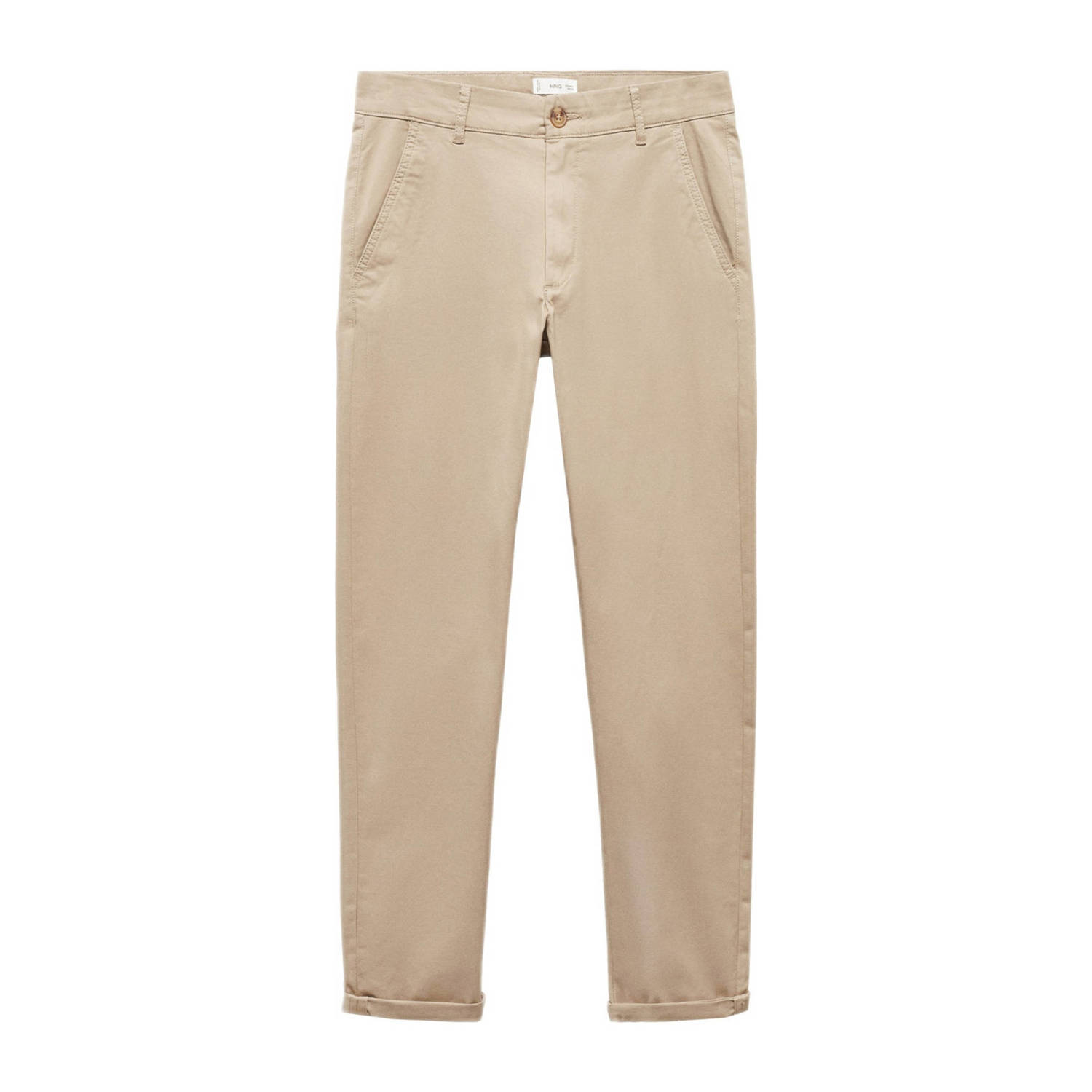 Mango Kids regular fit broek beige