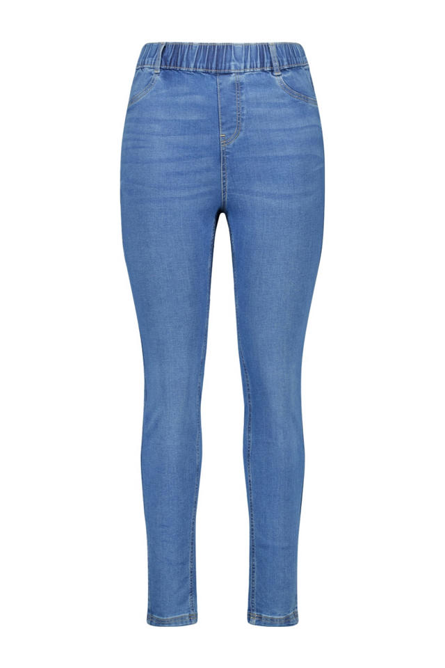 MS Mode skinny tregging light blue denim wehkamp