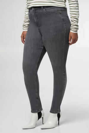 high waist skinny jeans grey denim