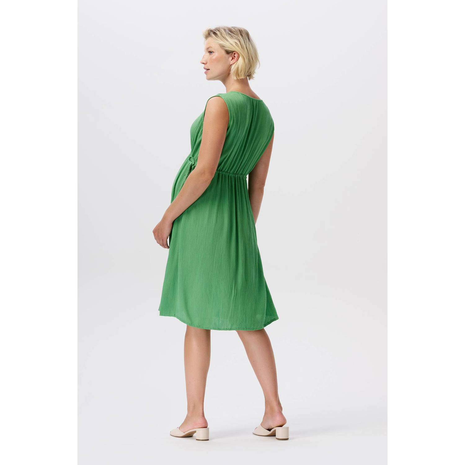 Noppies maternity voedingsjurk groen