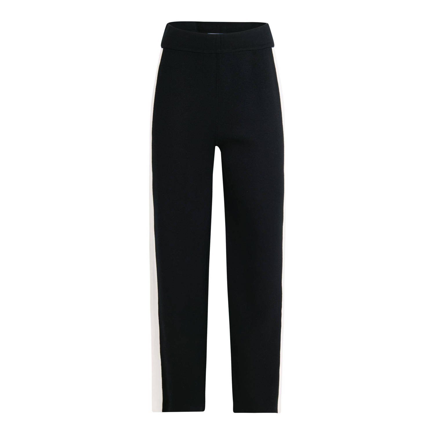 Shoeby gestreepte loose fit broek zwart