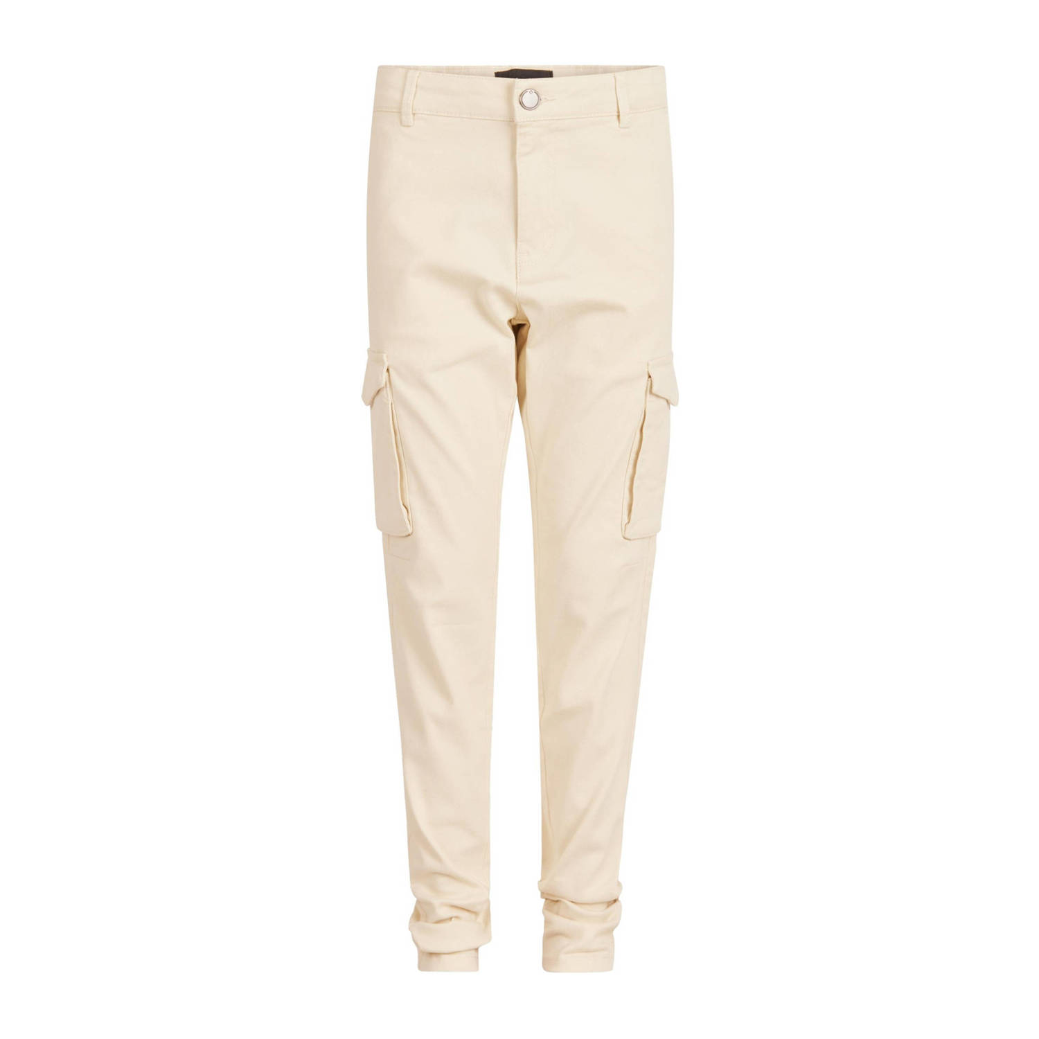 Shoeby regular fit cargobroek ecru Jongens Katoen Effen 122 128