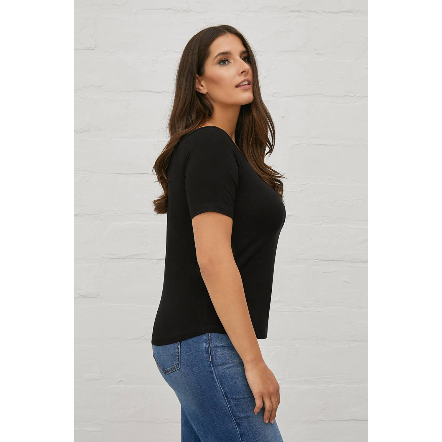 Mat Fashion top zwart