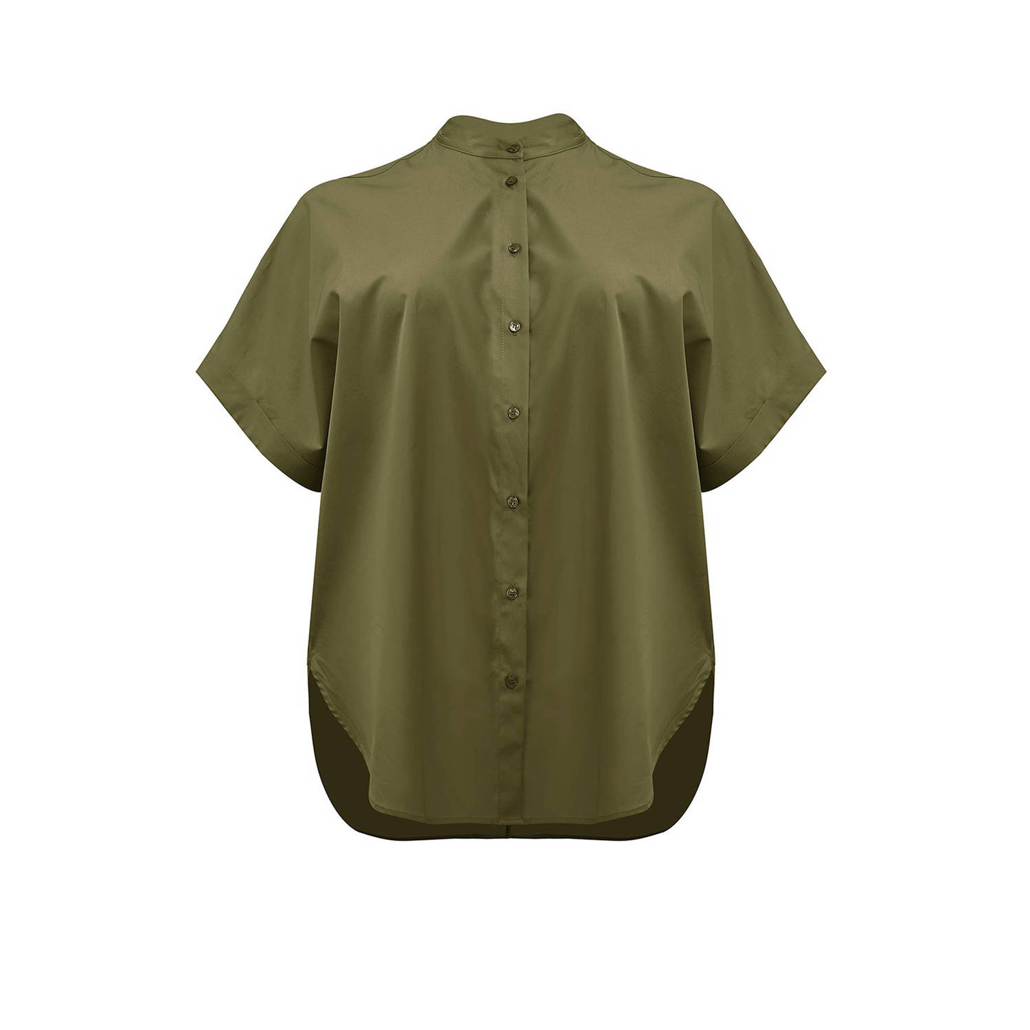 Mat Fashion blouse groen