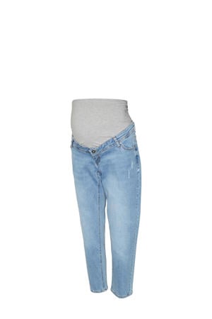 cropped zwangerschaps regular jeans MLOLIVIA light blue denim
