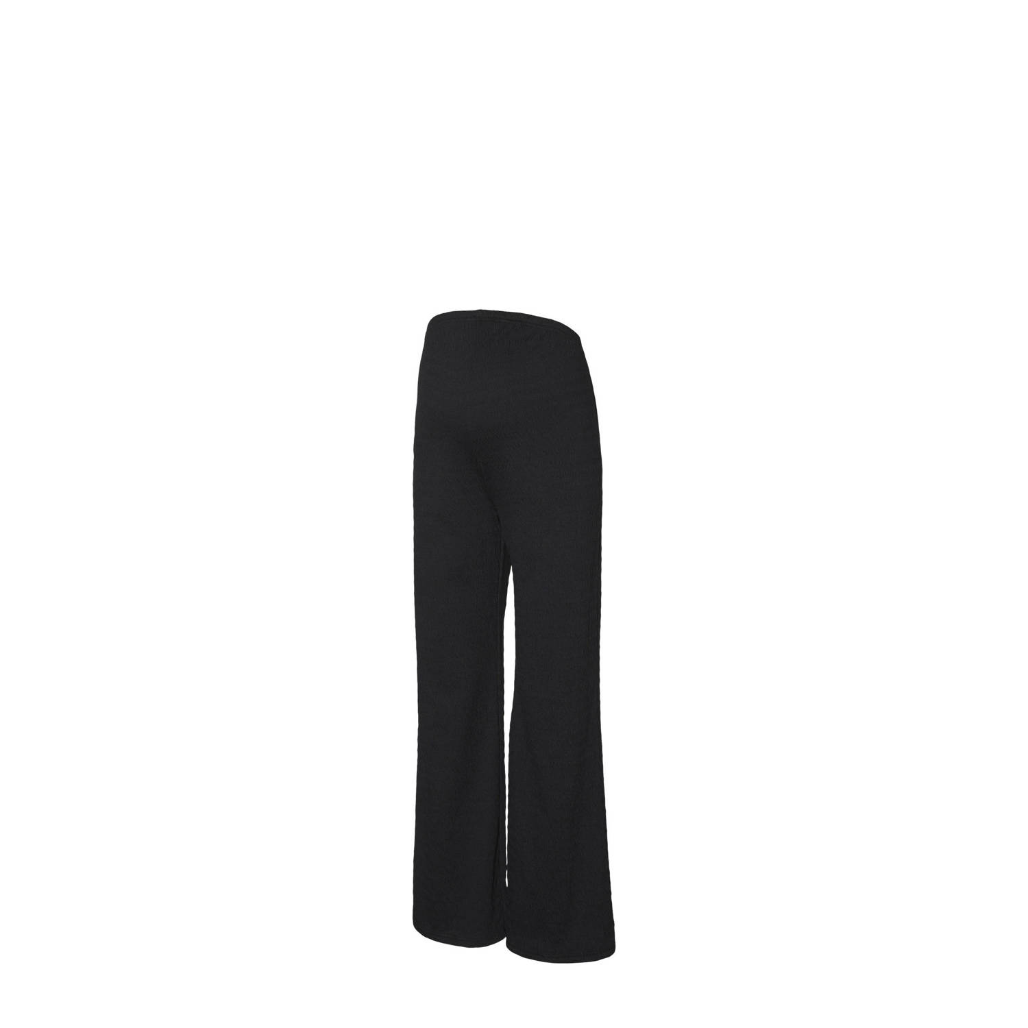 Mamalicious flared broek MLGLORIA zwart Dames Gerecycled polyester Effen XXL