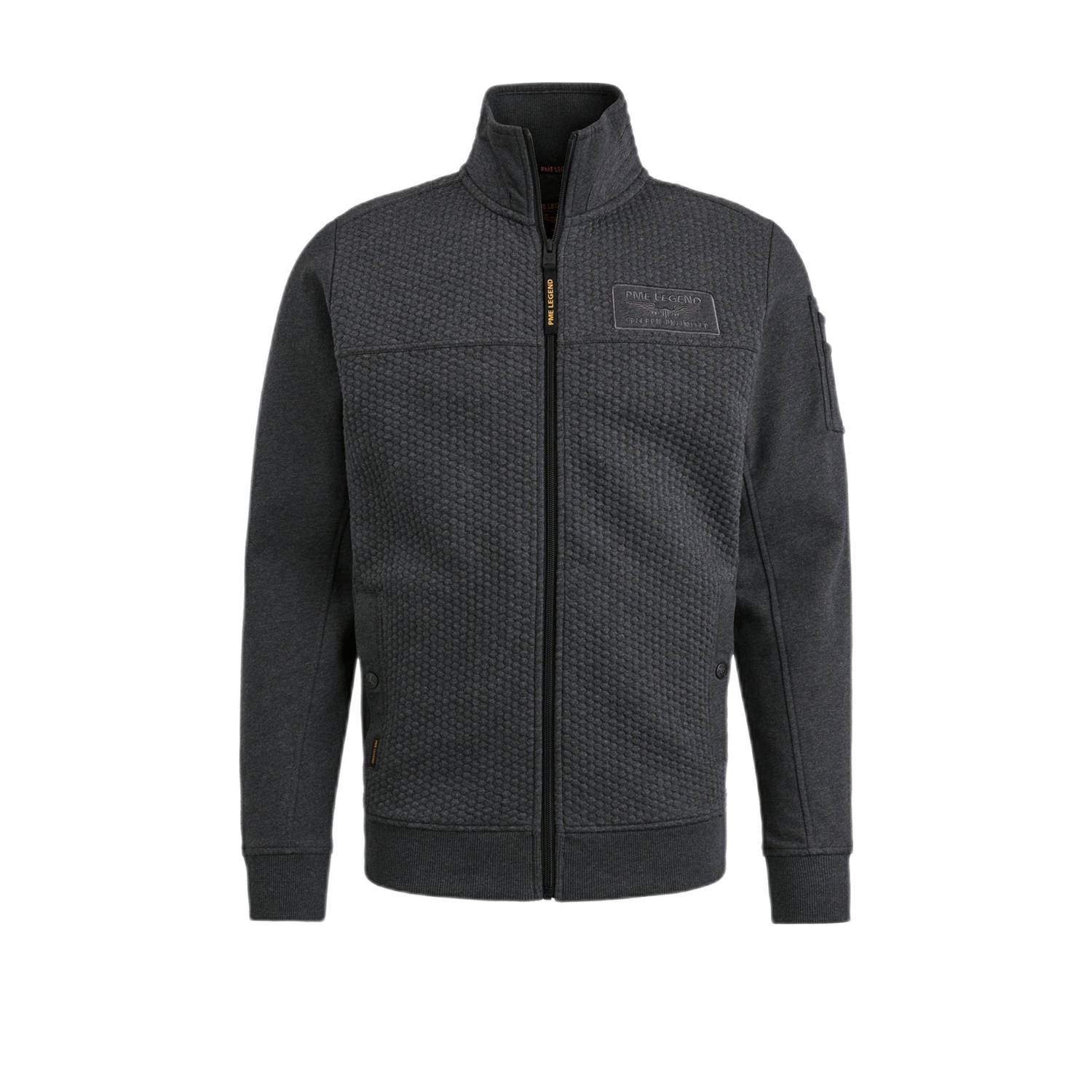 PME Legend Sweat jacket met jacquard patroon