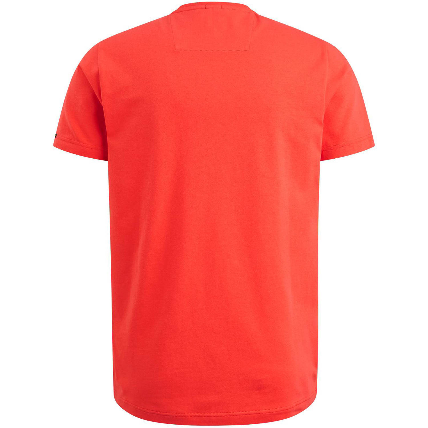 PME Legend T-shirt met logo koraalrood