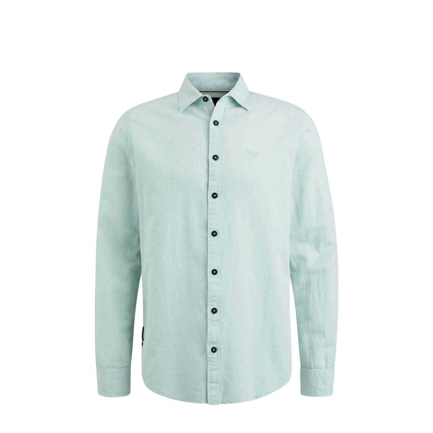 PME LEGEND Heren Overhemden Long Sleeve Shirt Ctn linen Mint
