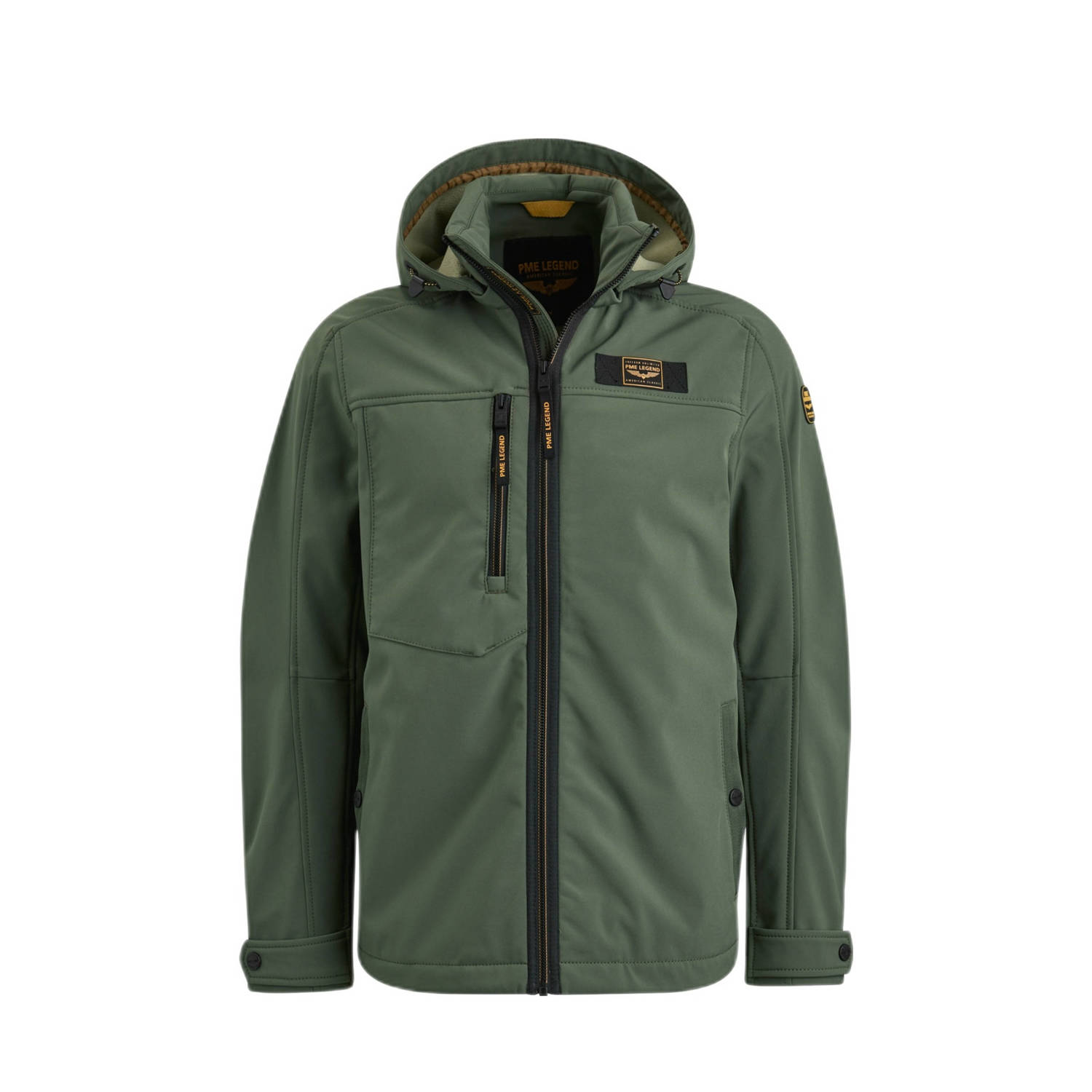 PME Legend softshell jas SUCCESSOR met logo groen