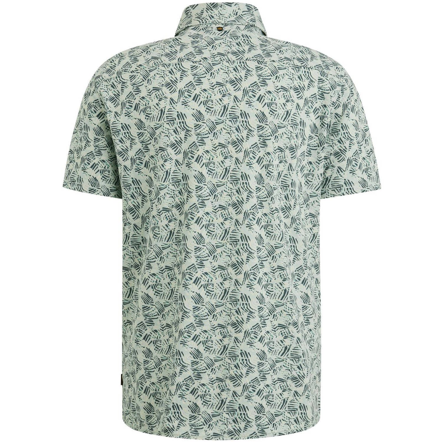 PME Legend regular fit overhemd met all over print groen