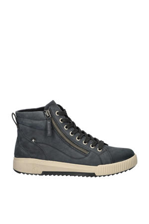 nubuck sneakers donkerblauw