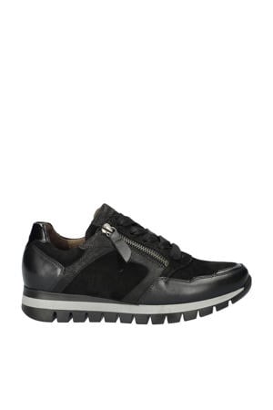 leren sneakers zwart