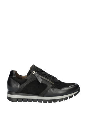 leren sneakers zwart