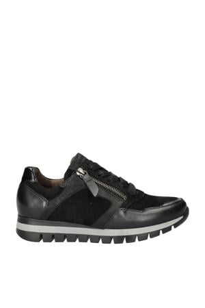 leren sneakers zwart
