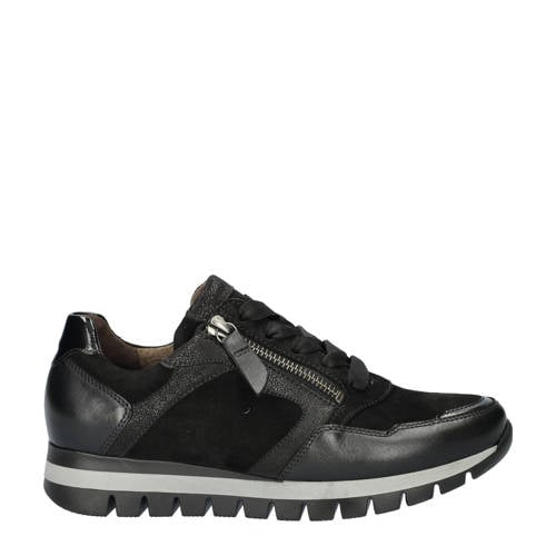 Gabor leren sneakers zwart afbeelding