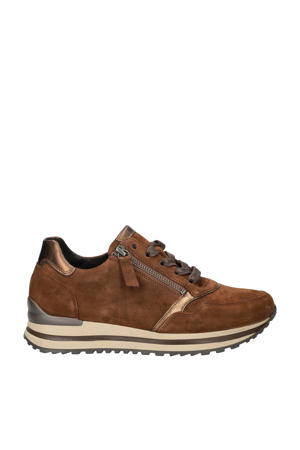 suède sneakers cognac