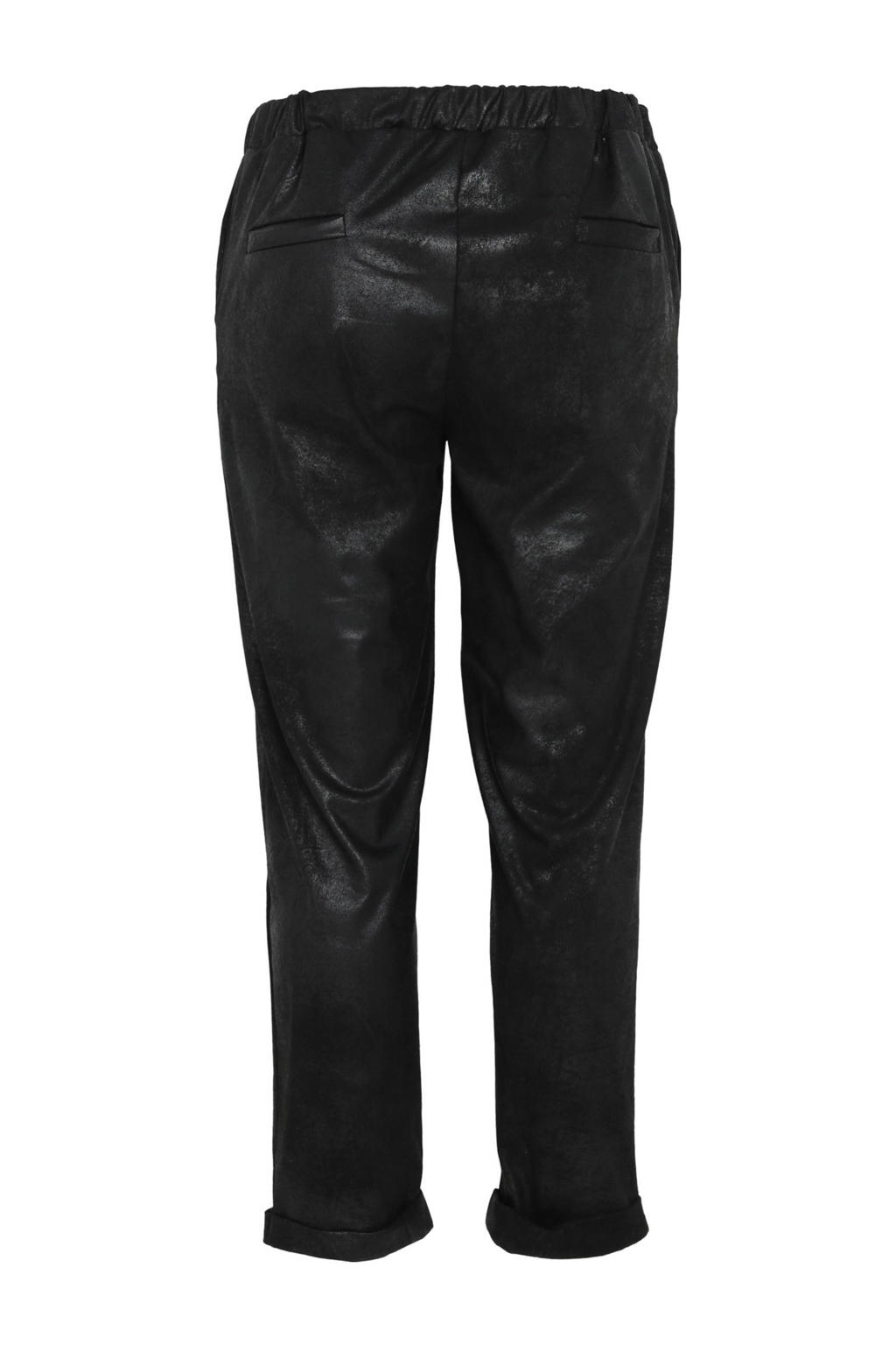 imitatieleren broek high waist