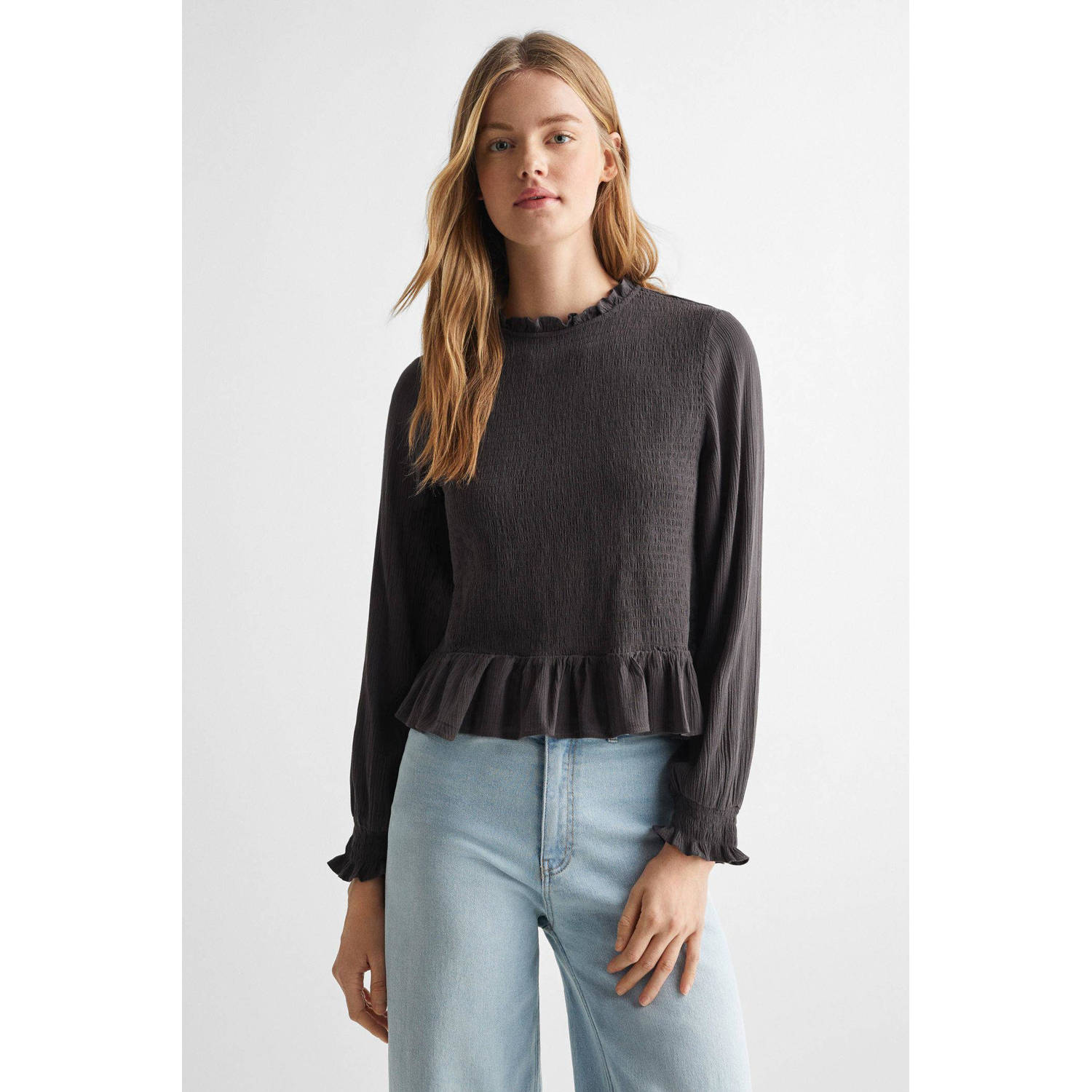 Mango Kids longsleeve antraciet