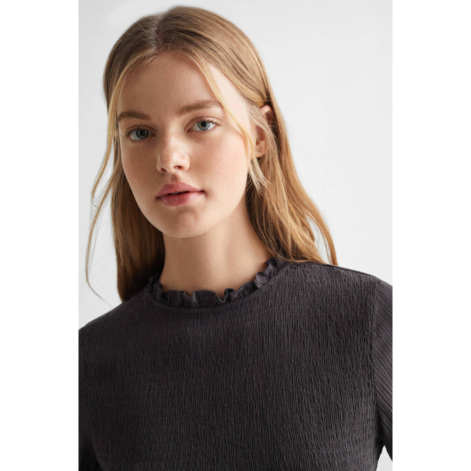 Mango Kids longsleeve antraciet