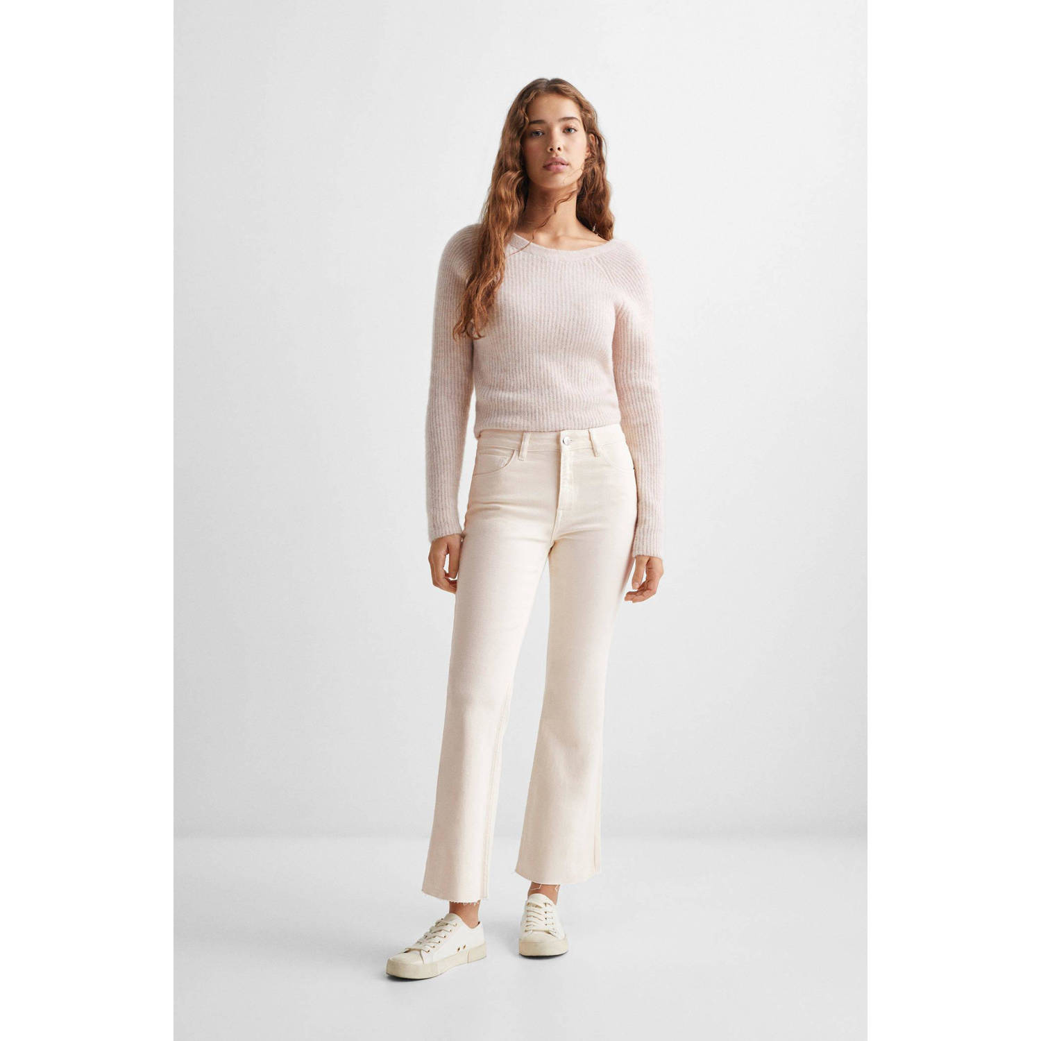 Mango Kids flared broek ecru