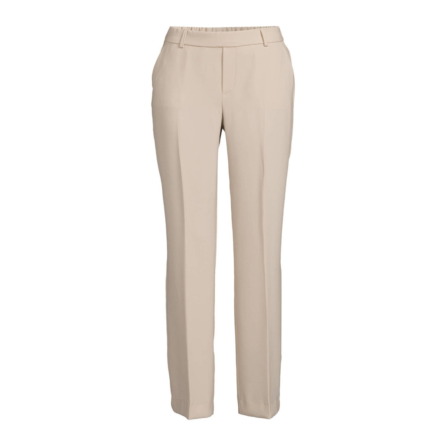 Mos Mosh cropped straight fit pantalon Bai Leia beige