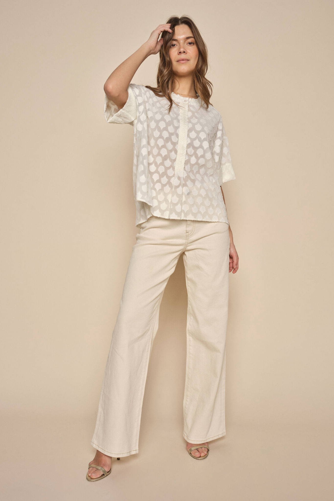 売れ筋商品|||モス モッシュ シャツ レディース トップス SINA BLOUSE - Blouse - ecru 楽天市場】MOZ（シャツ・ブラウス｜トップス）：レディース