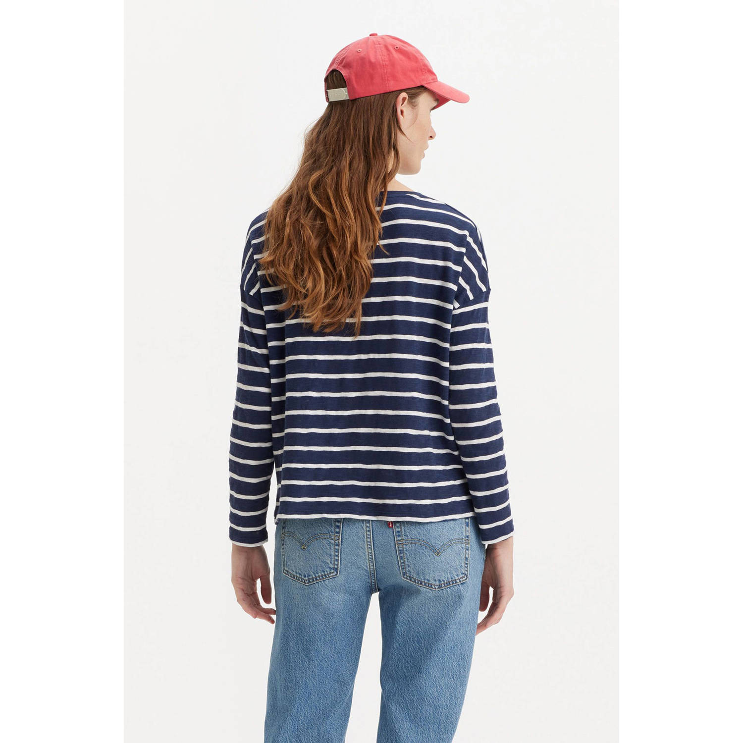 Levi's Shirt met lange mouwen MARGOT LONG SLEEVE BLUE