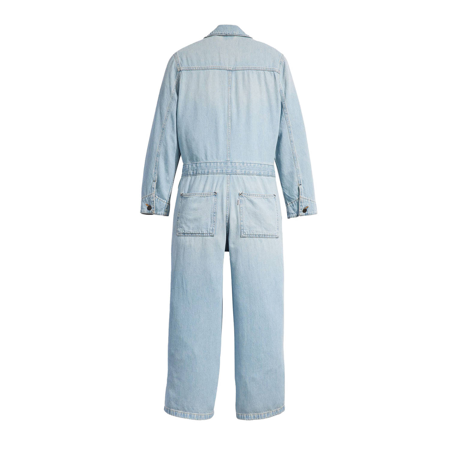 Levi's straight jumpsuit light blue denim