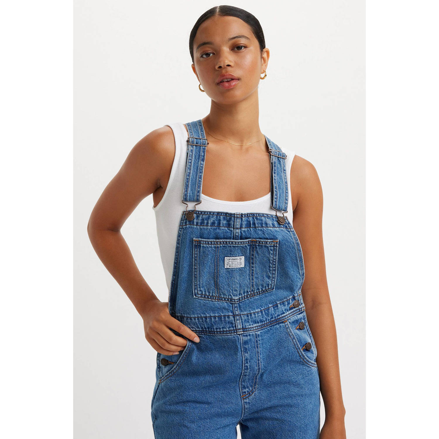 Levi's jumpsuit medium blue denim