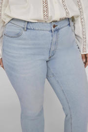 thumbnail: EVOKED VILA high waist slim fit jeans VINORA light blue denim