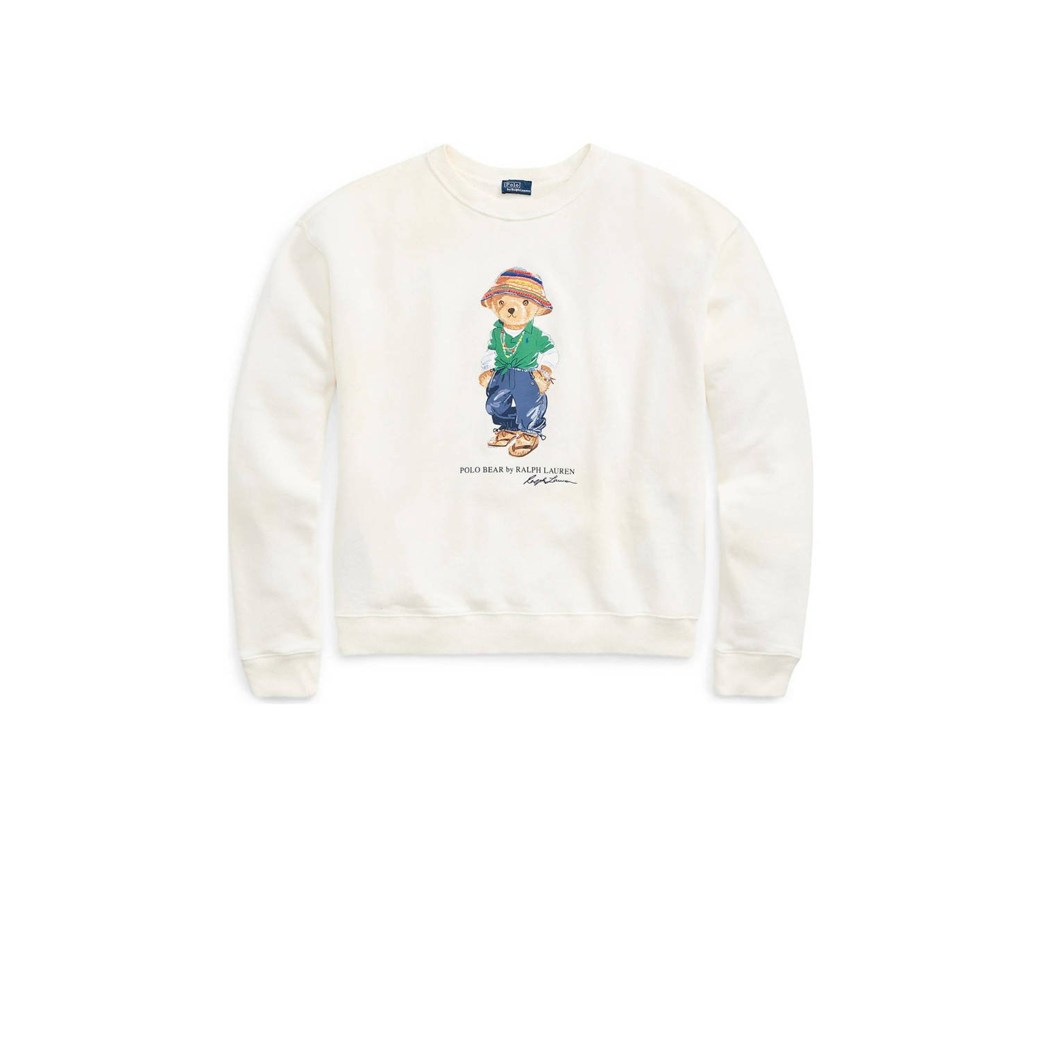 POLO Ralph Lauren sweater met printopdruk ecru
