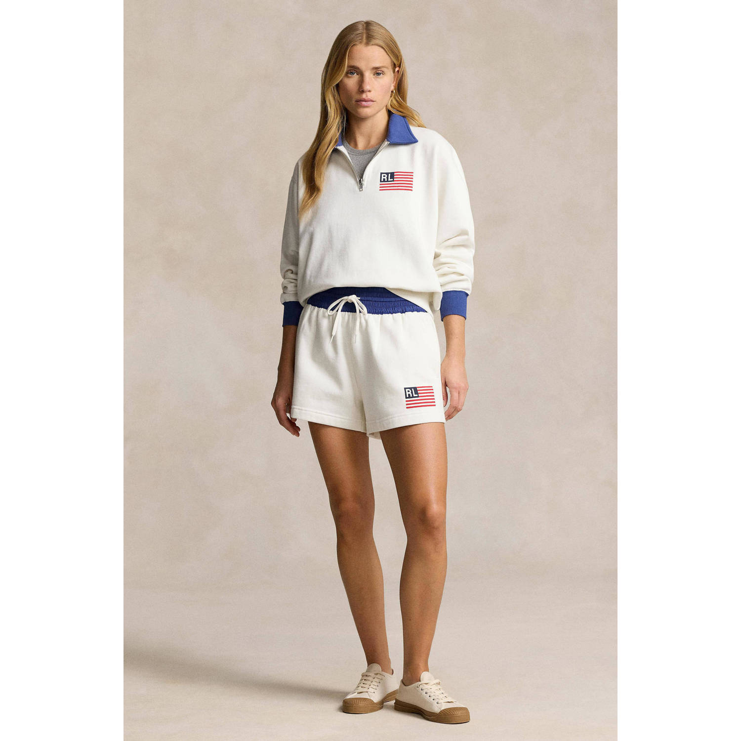 POLO Ralph Lauren schipperstrui wit blauw